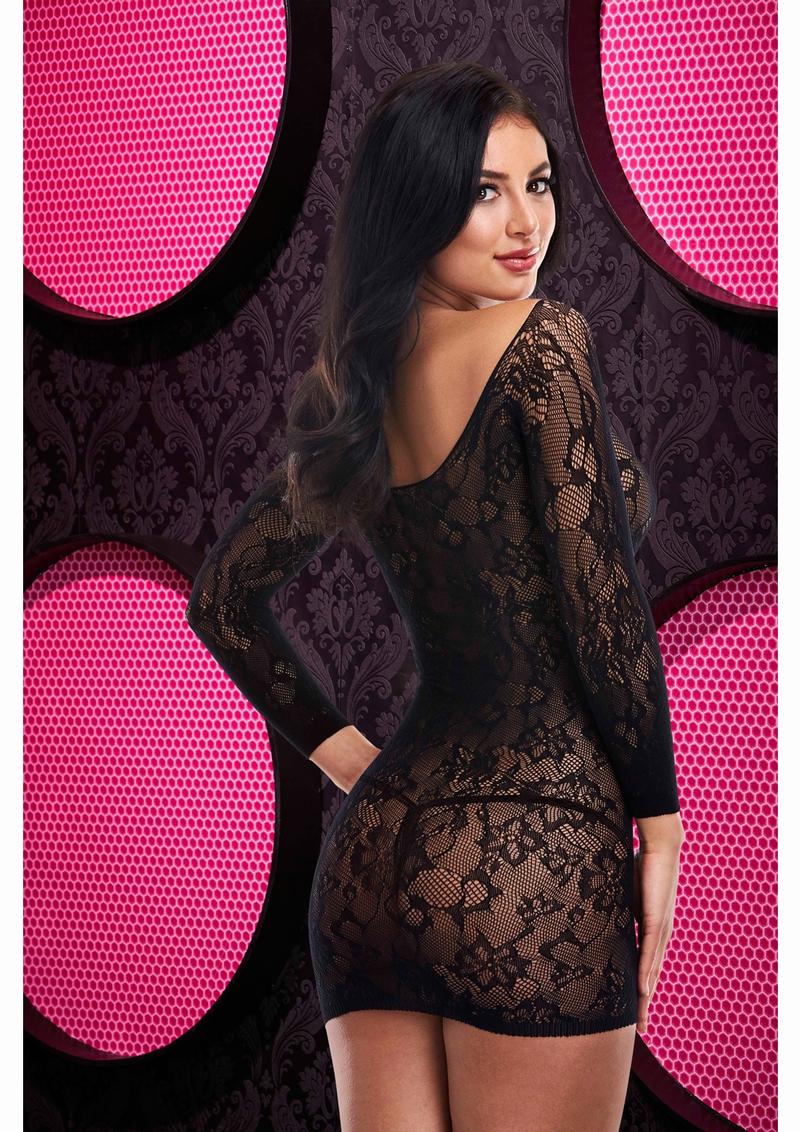 Lace Off The Shoulder Mini Dress