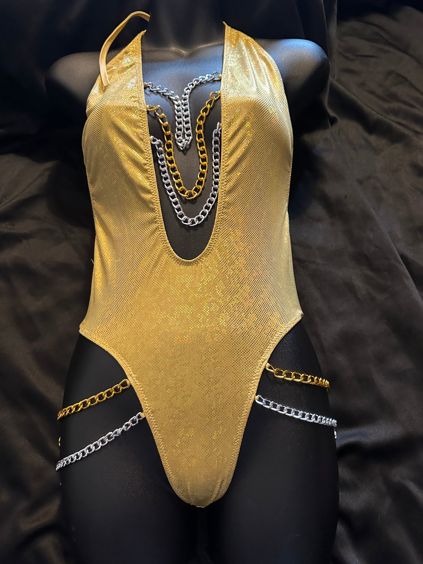 Chained Up Thong Romper
