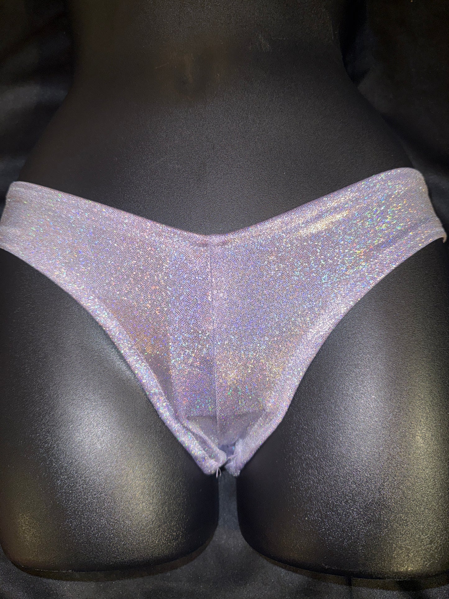 Hologram Micro Scrunch Booty shorts