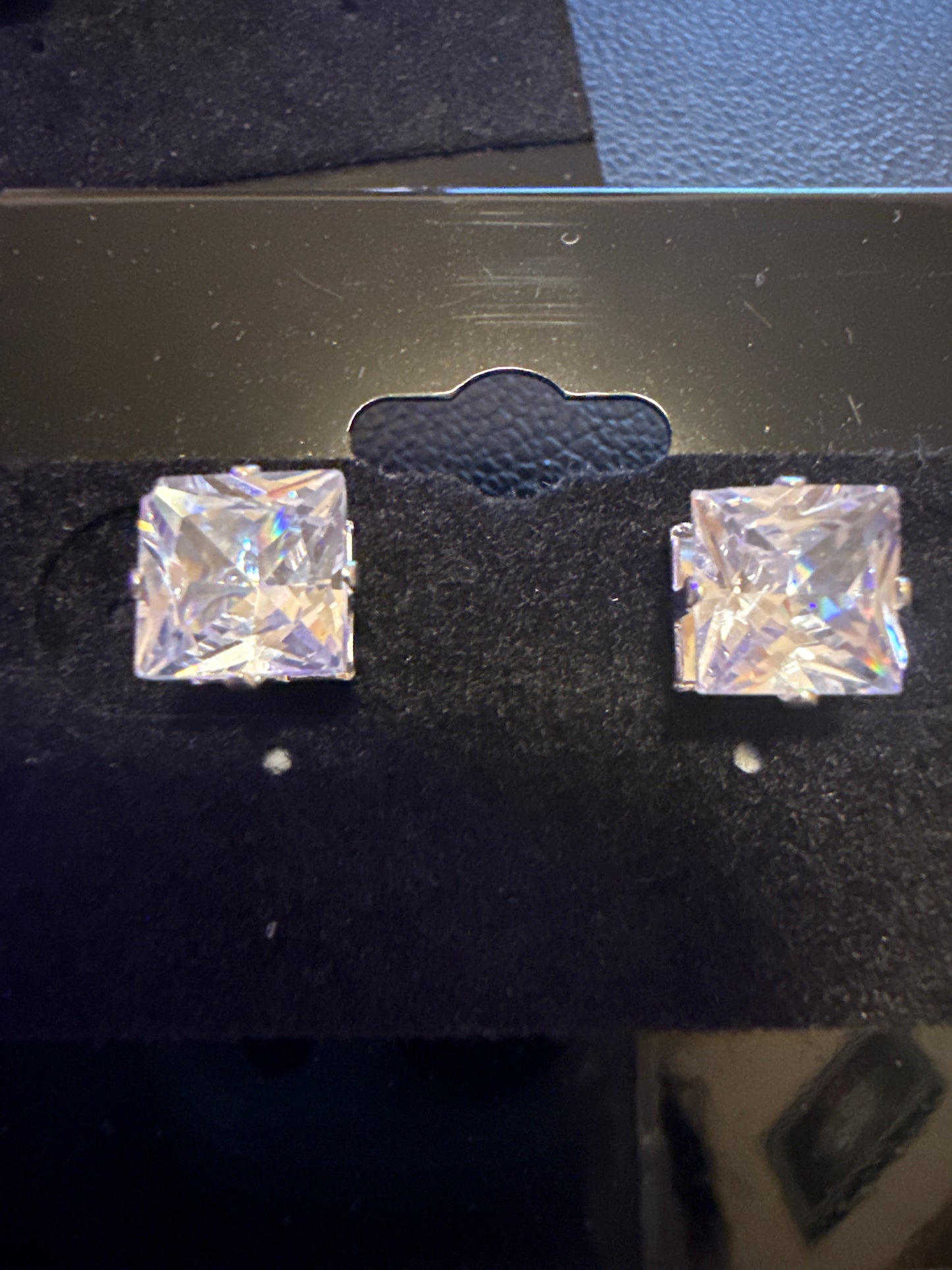 Stainless Steel Square Stud Earrings