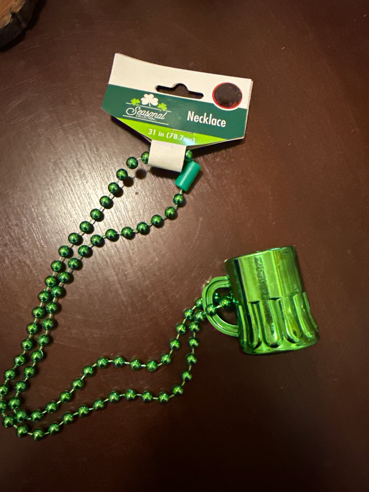Bead Necklace with Shot Cup