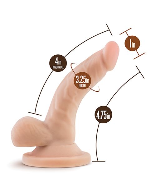 Blush Dr. Skin 4" Mini Cock - Beige-The Edge OK