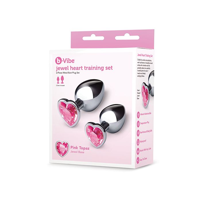 Jewel Metal Butt Plug Training Set