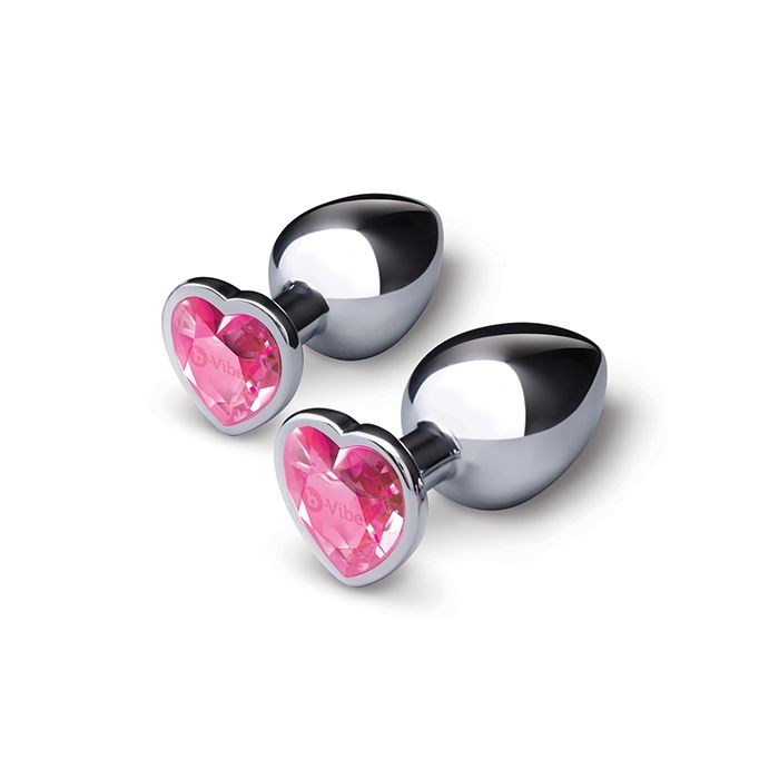 Jewel Metal Butt Plug Training Set