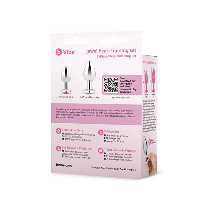 Jewel Metal Butt Plug Training Set