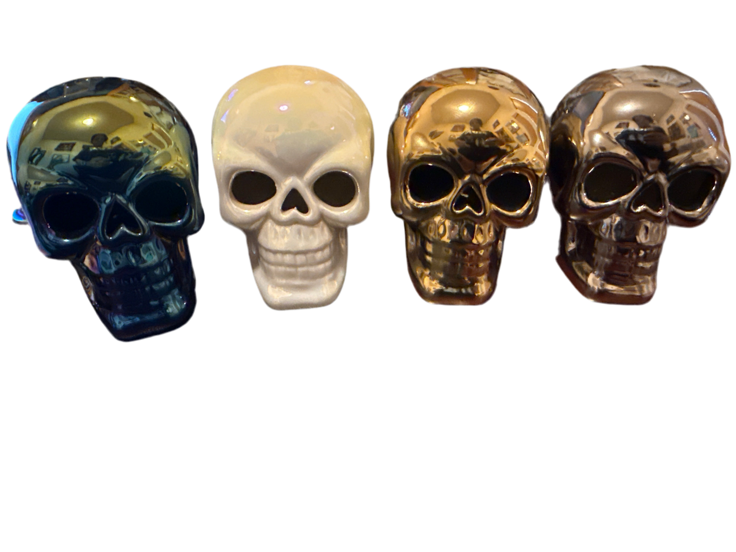 Ceramic Chrome Skull Heads