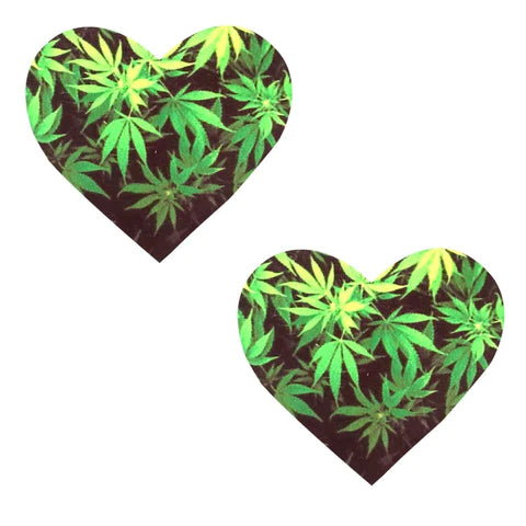 Freaking Awesome Weed I Heart U Nipple Cover Pasties-The Edge OK