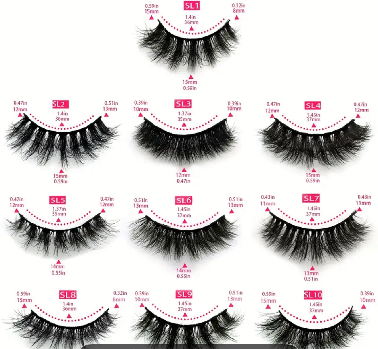 Natural 3D Mink Eyelashes