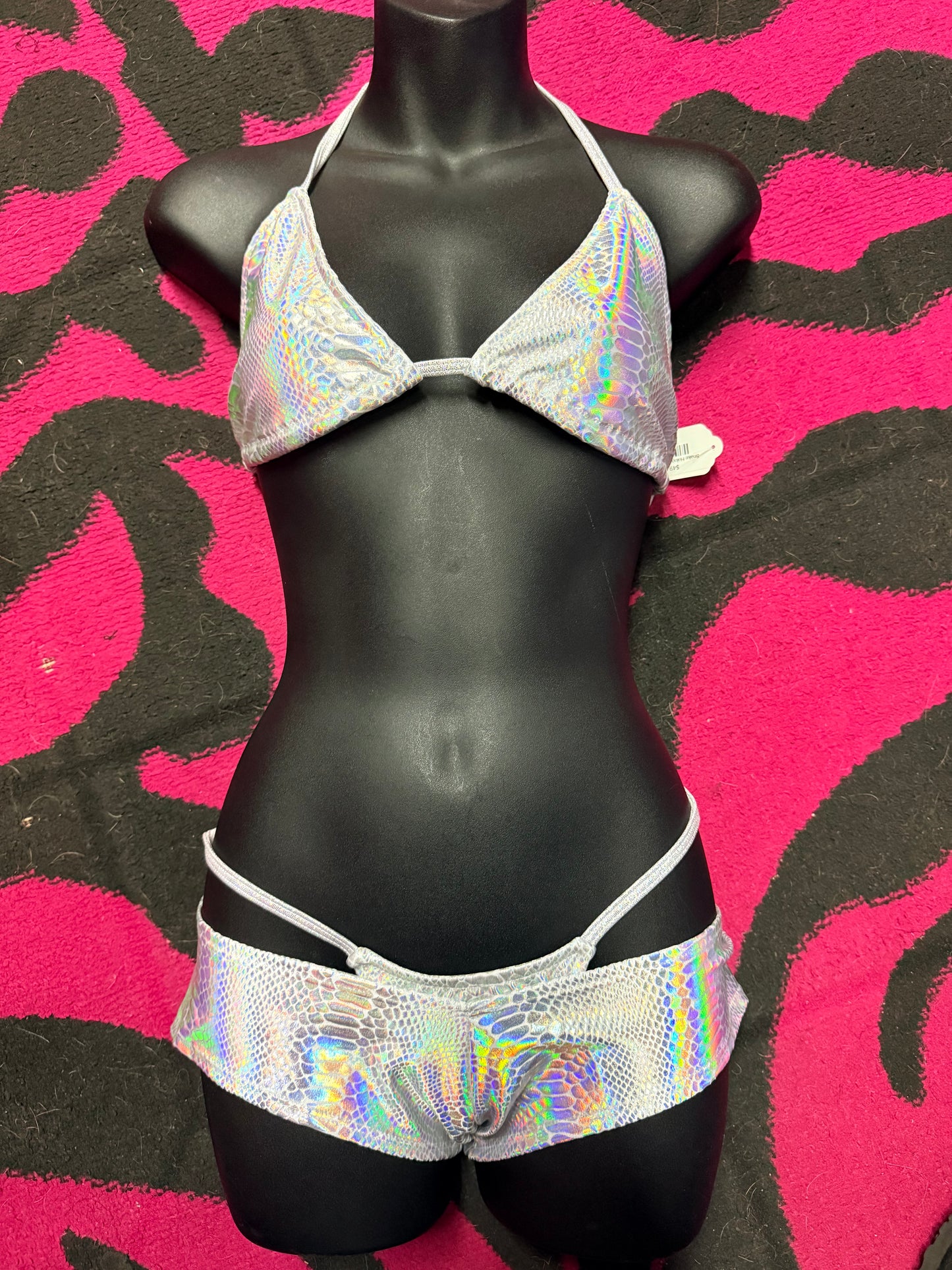 Snake Hologram Shorts Set