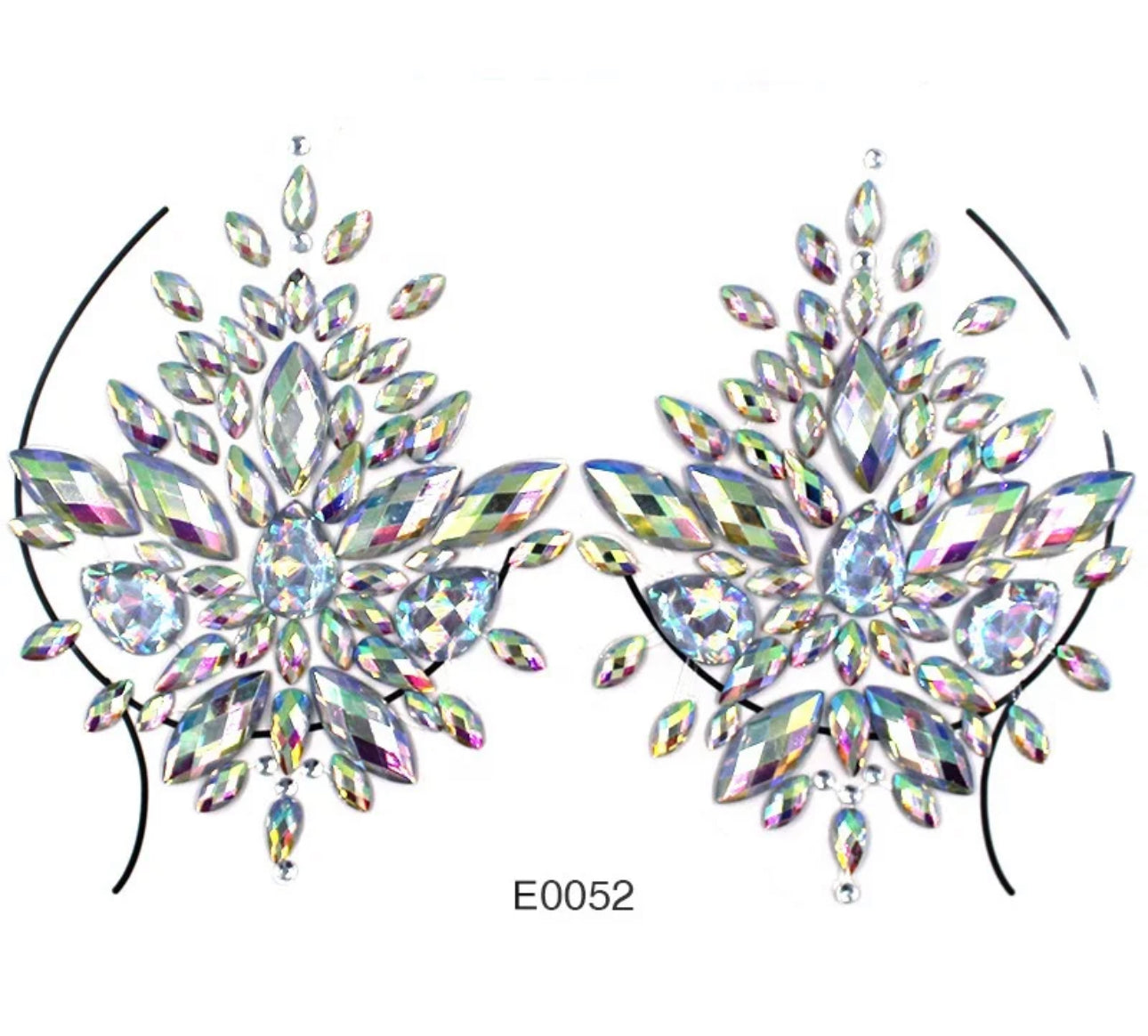 Body / Nipple Cover Jewels - Iridescent color