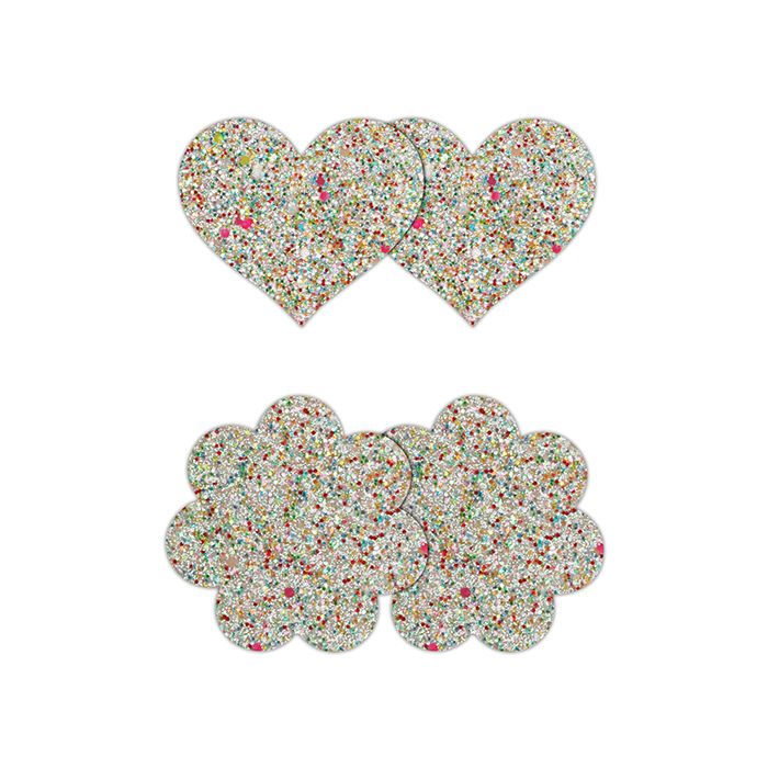 Heart & Flower Glow in the Dark Pasties- 2 Pair