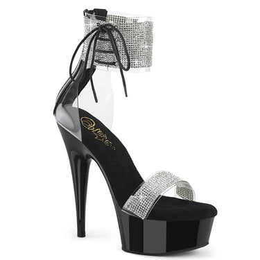6 inch heel with Rhinestone Ankle Cuff - Delight 627