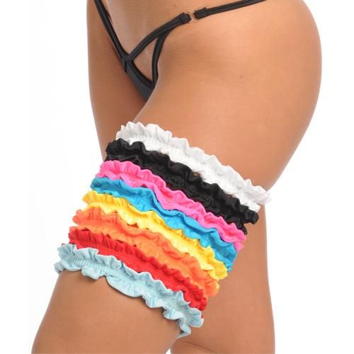 ruffle garter - The Edge Exotic Clothing ruffle garter - The Edge Exotic Clothing