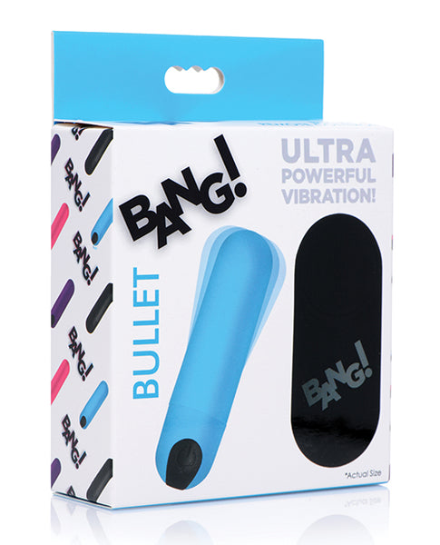 Bang! Vibrating Bullet w/Remote Control - Blue-The Edge OK