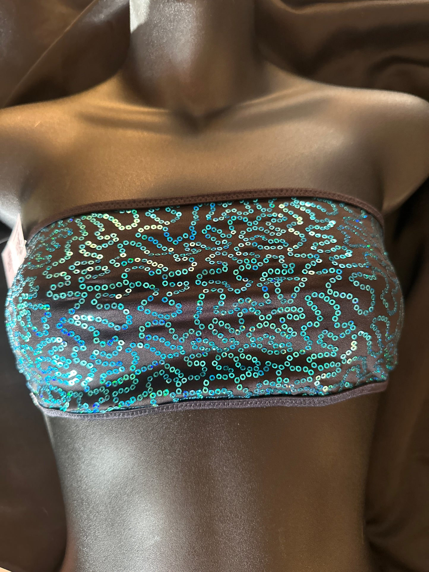 C-072 Sequin Tube Top-The Edge OK