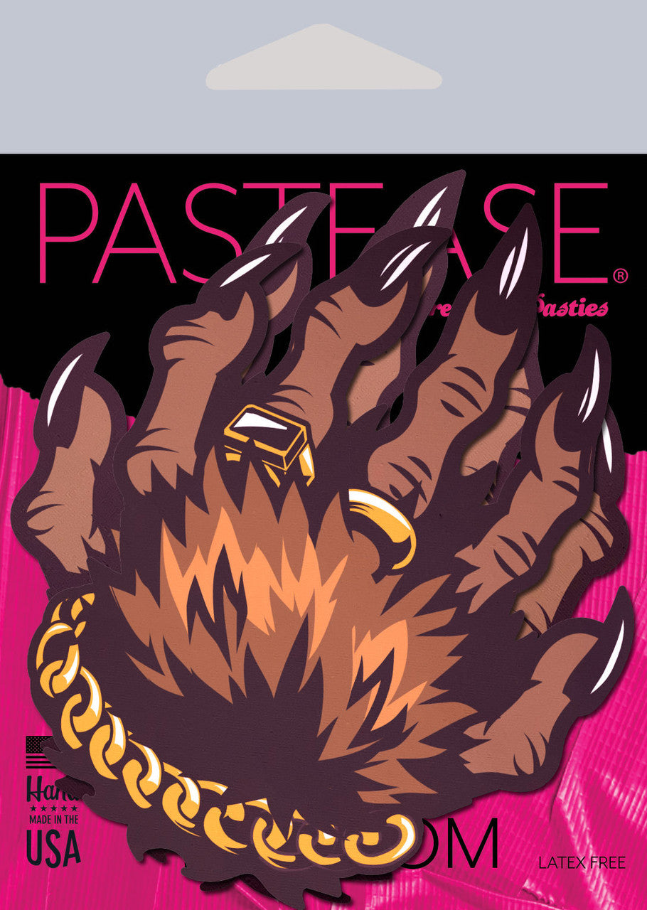 Pastease Monster Hands Pasties: Classy Werewolf Claws Nipple Covers-The Edge OK