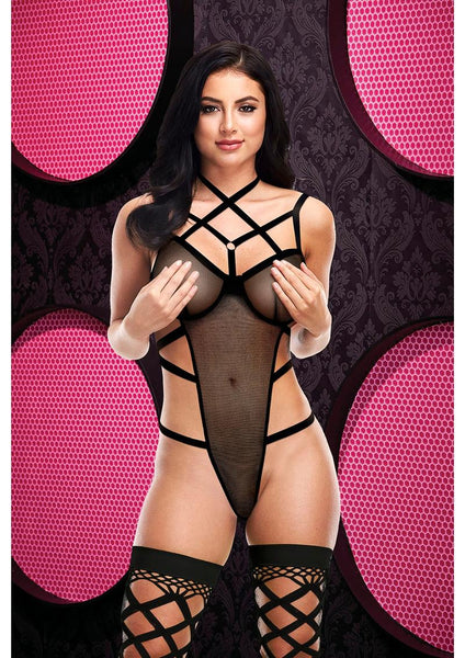 Sexy Strappy Caged Teddy