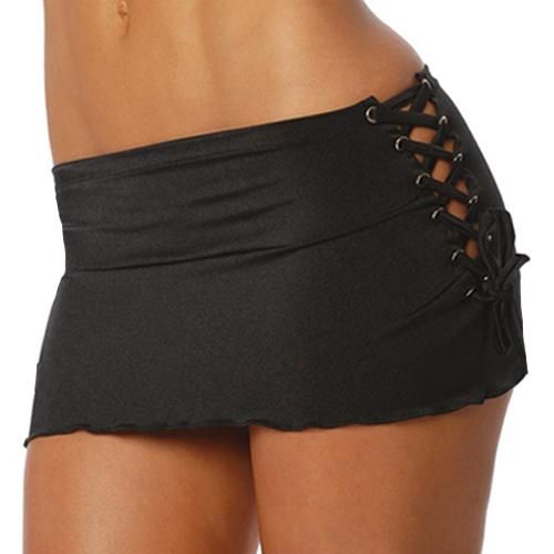 12 Shoe Lace Mini Skirt-The Edge OK