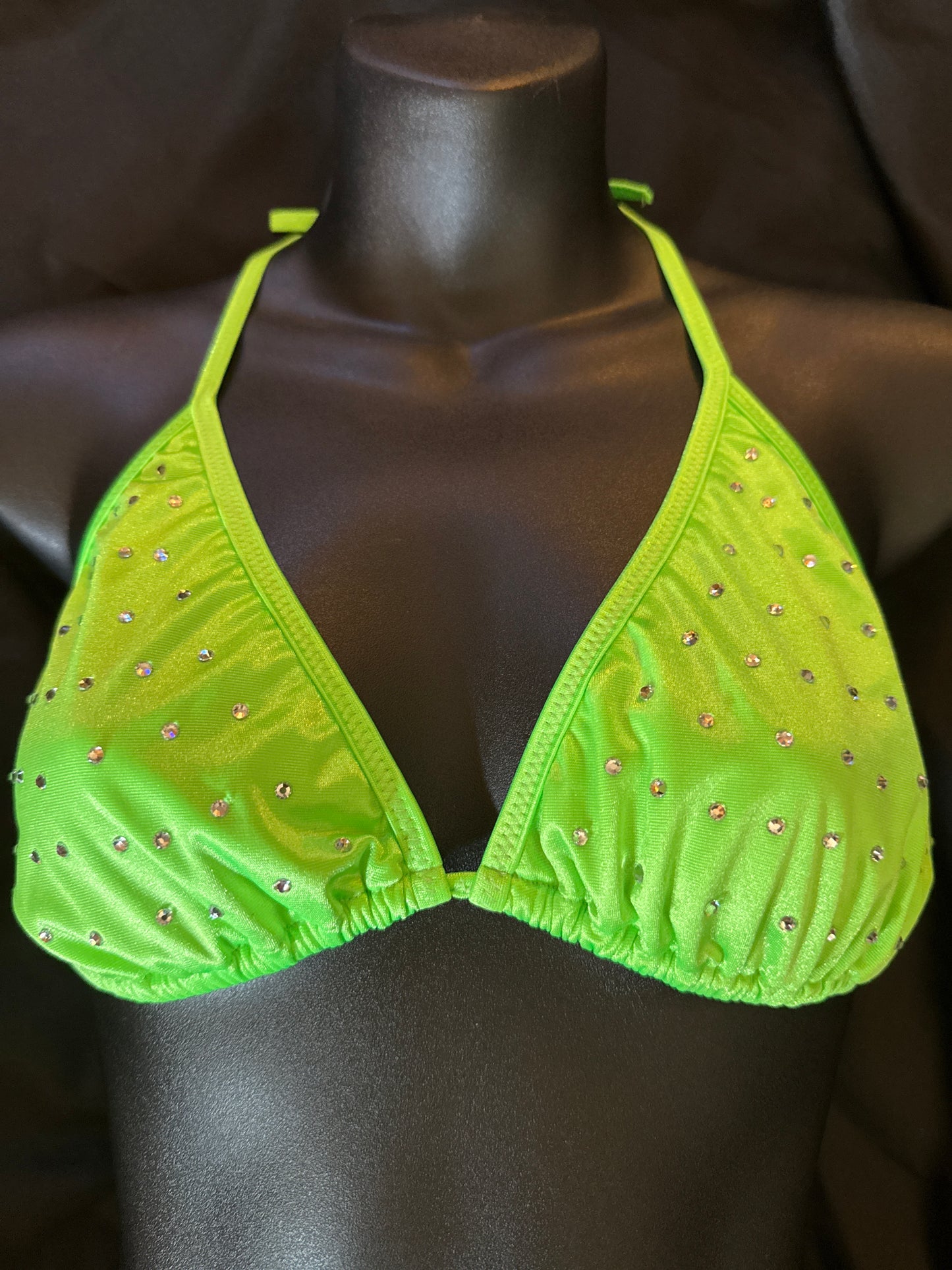 XL Rhinestone Triangle Bikini Top
