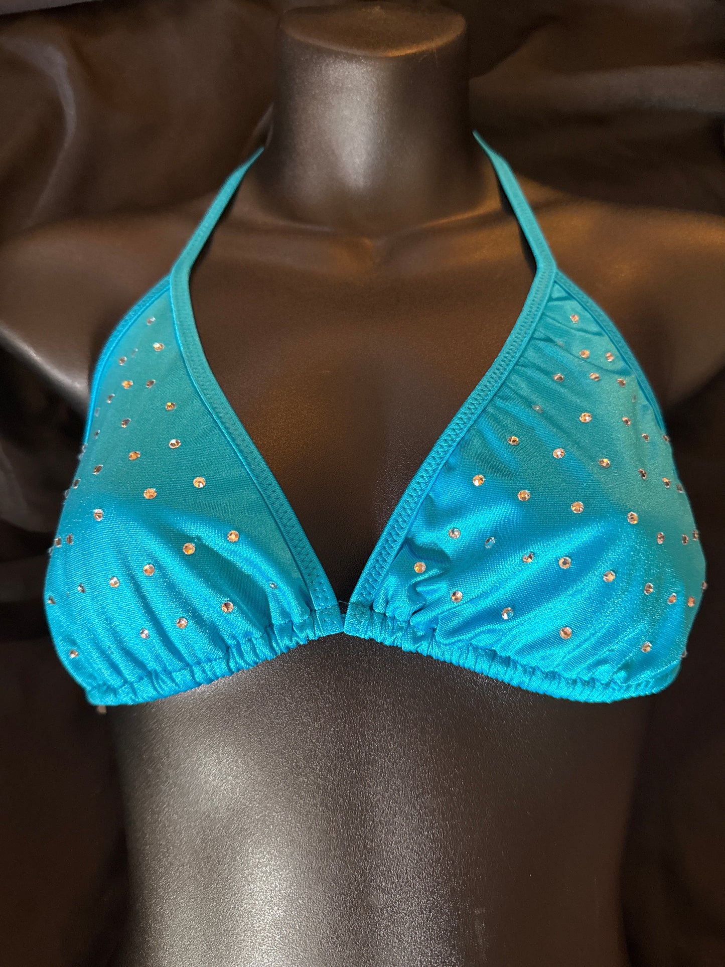 XL Rhinestone Triangle Bikini Top
