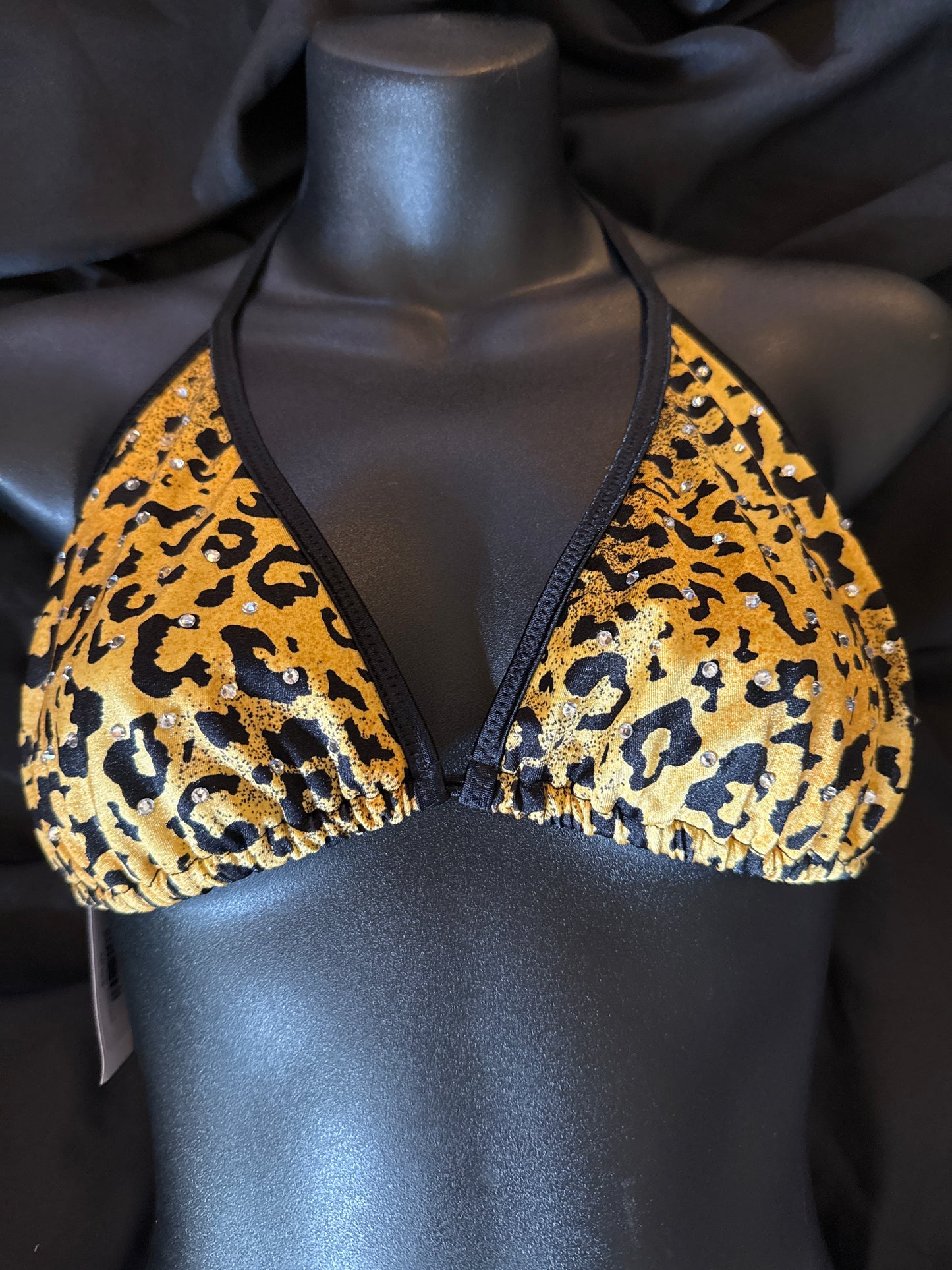 XL Rhinestone Triangle Bikini Top