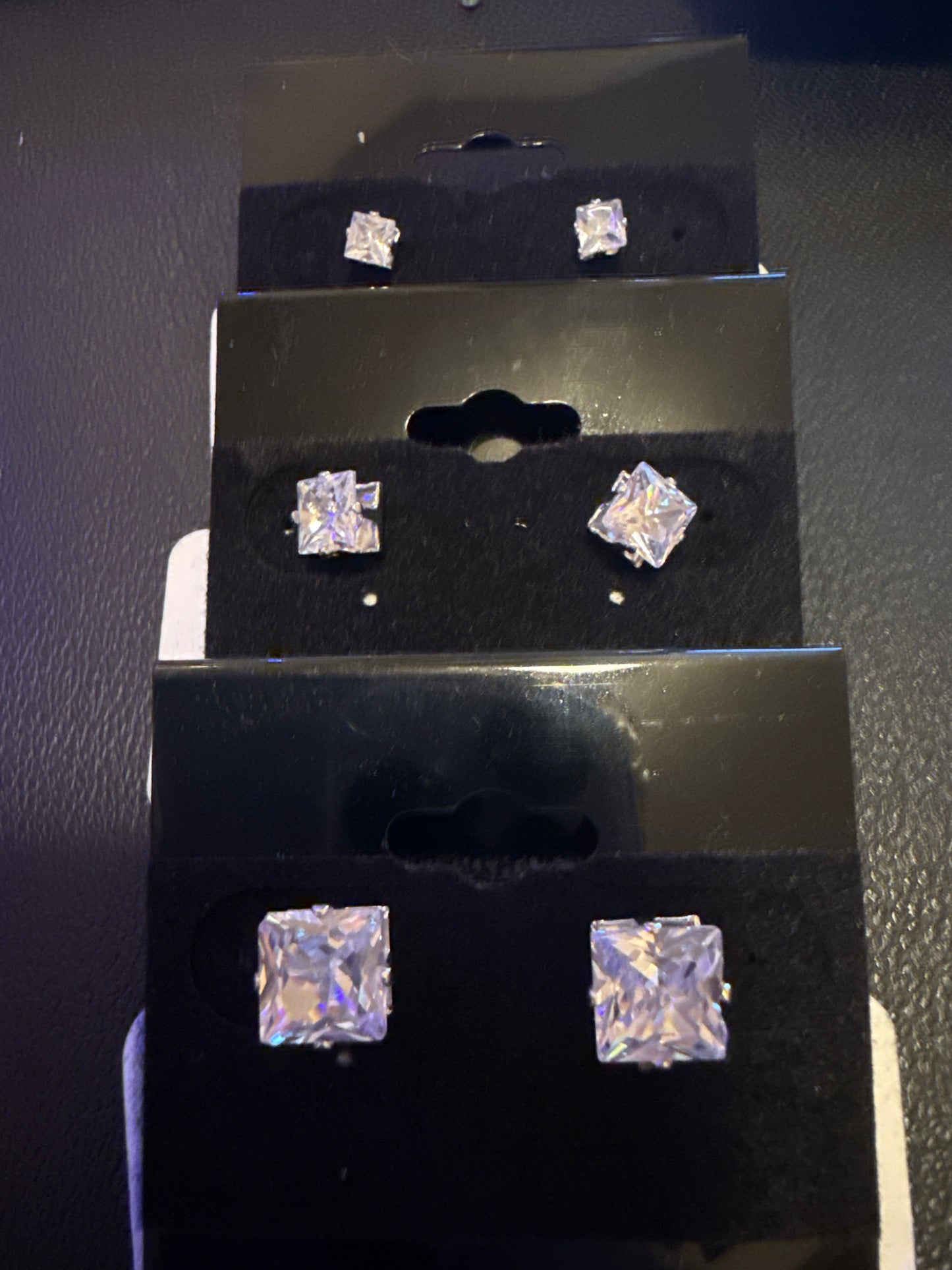 Stainless Steel Square Stud Earrings