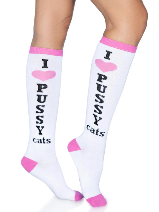 Pussycat Knee High Socks