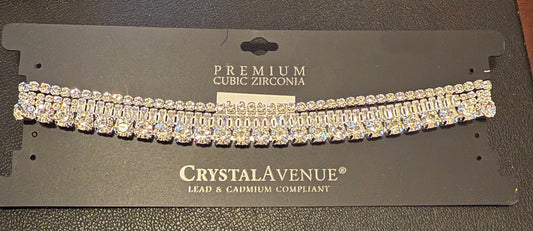 3 Single Row Cubic Zirconia Choker