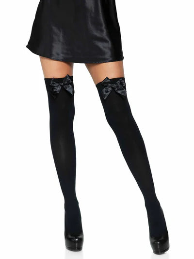 Opague Thigh High w/Bow