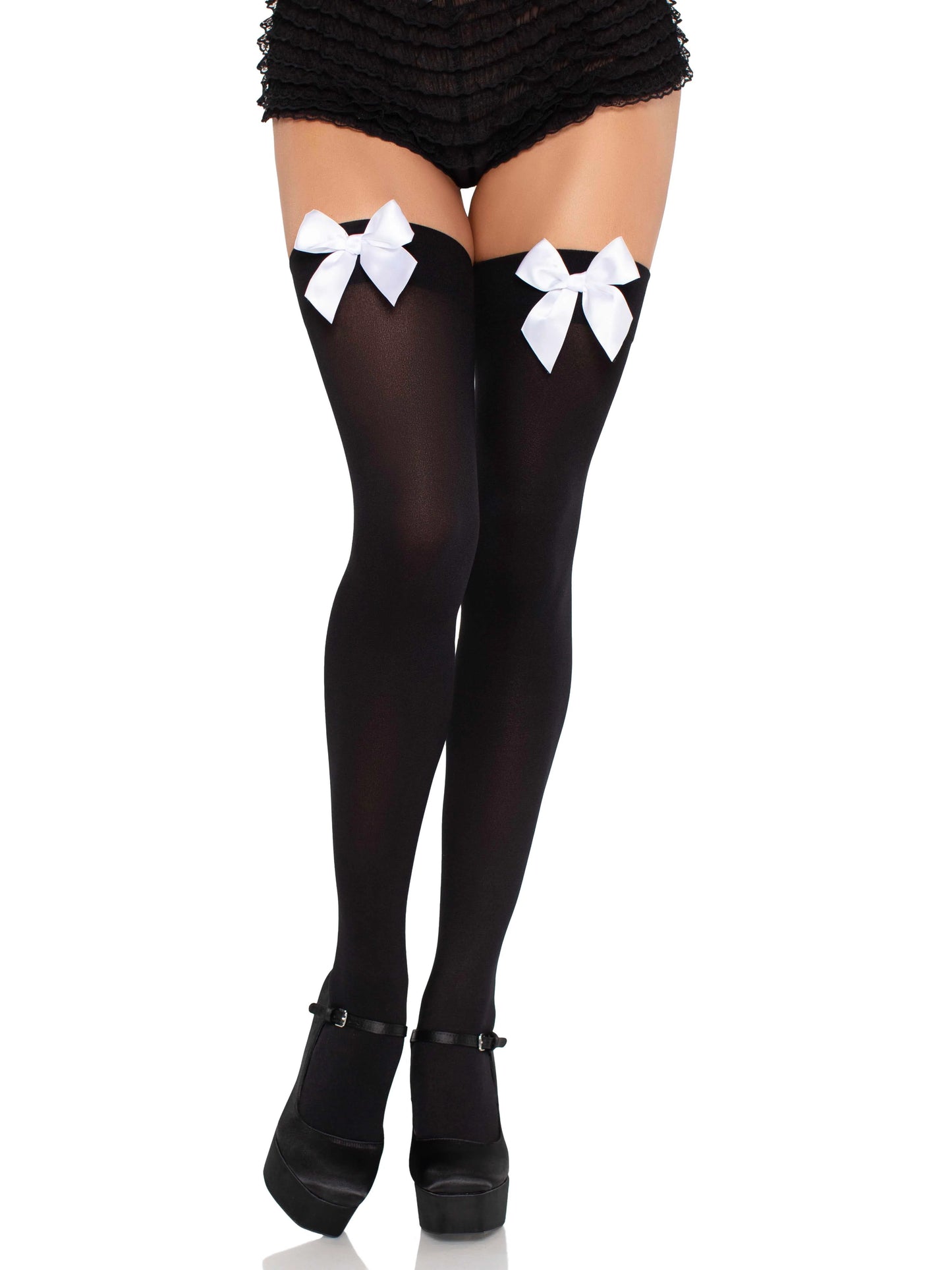 Opague Thigh High w/Bow