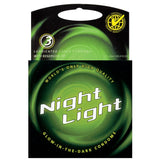 Night Light Glow In The Dark Condoms-The Edge OK