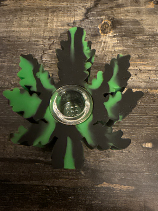Silicone Leaf Pipe