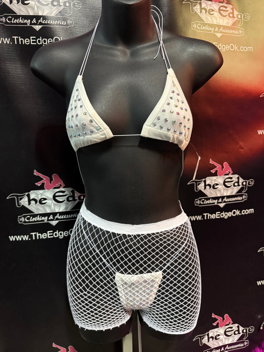 Rhinestone Thong Set