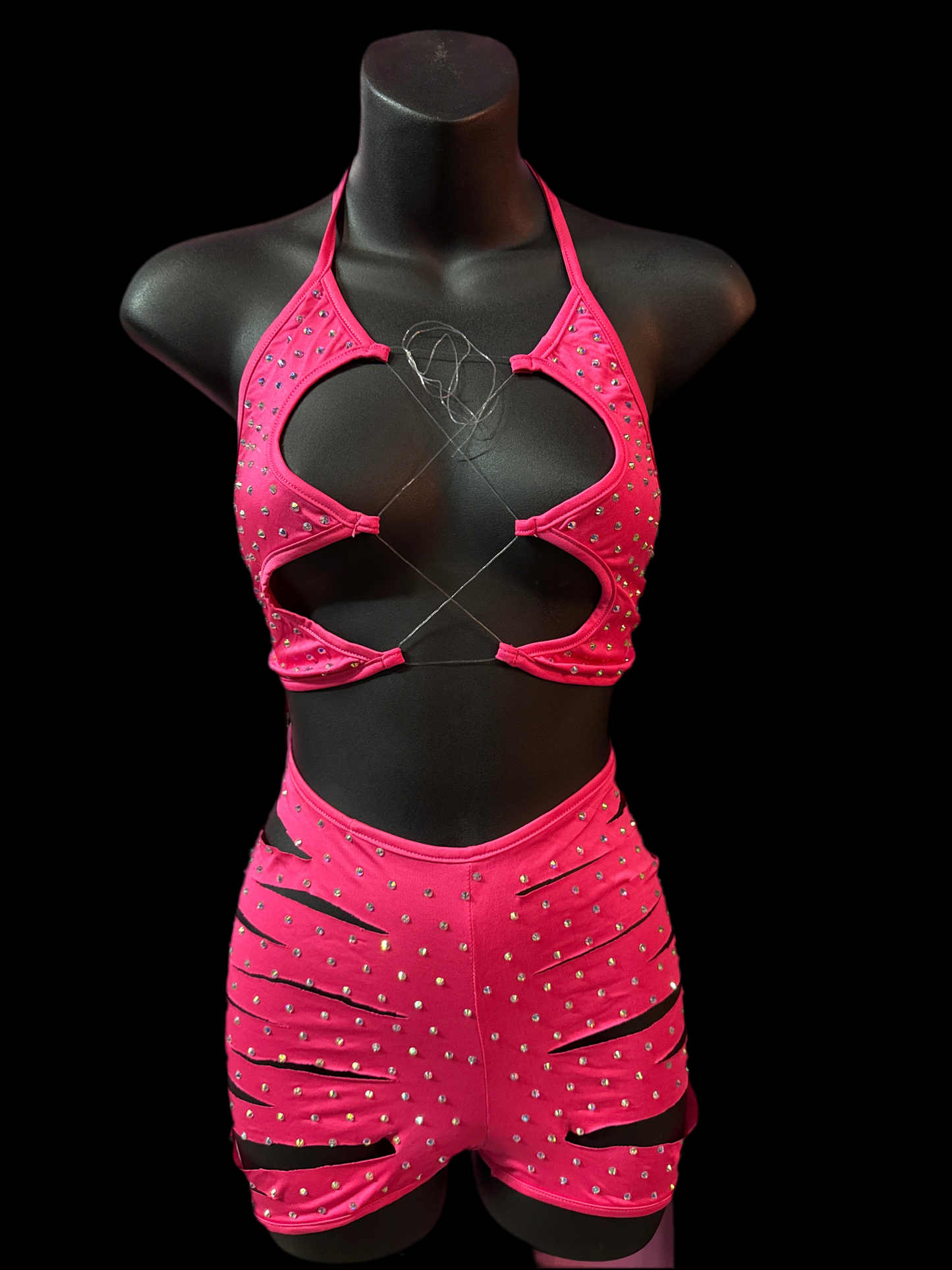 2 Piece Cut Out Short Set