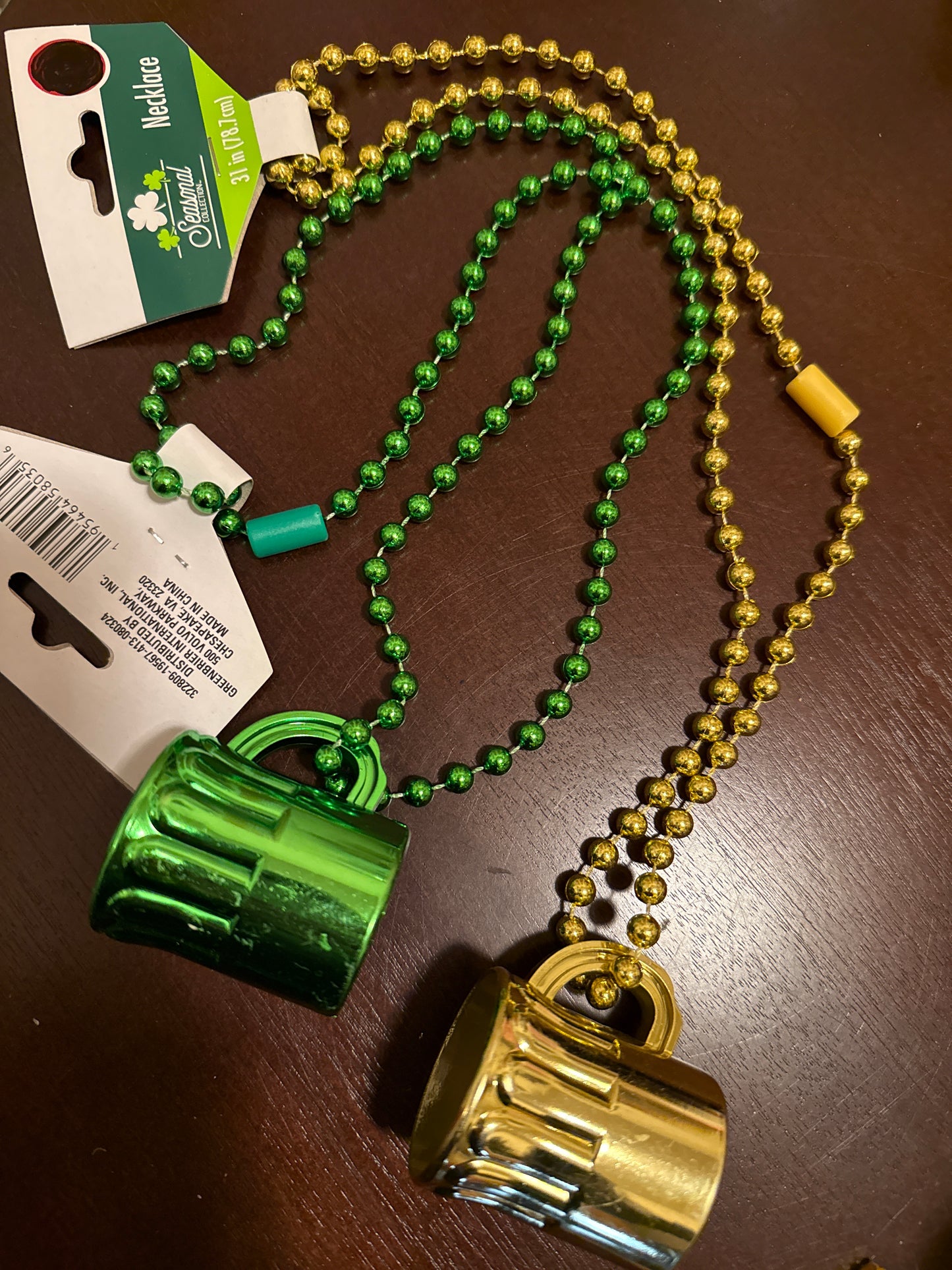 Bead Necklace with Shot Cup
