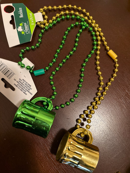 Bead Necklace with Shot Cup