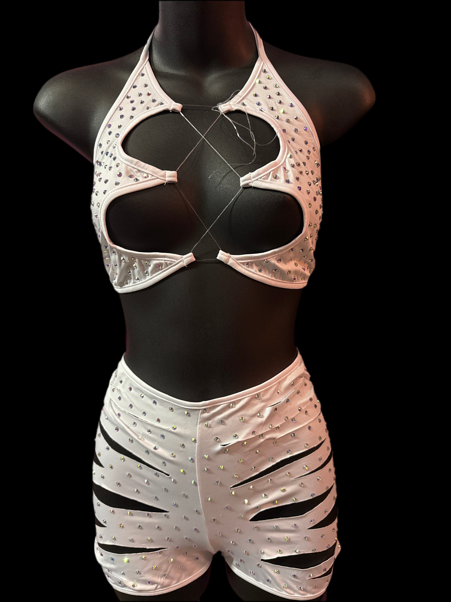 2 Piece Cut Out Short Set