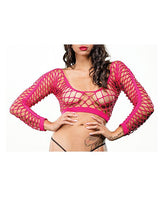 Beverly Hills Naughty Girl All Over Crotchless Legging - Pink-The Edge OK