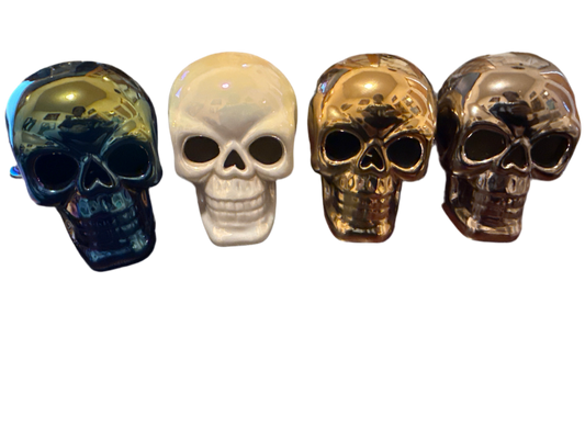 Ceramic Chrome Skull Heads