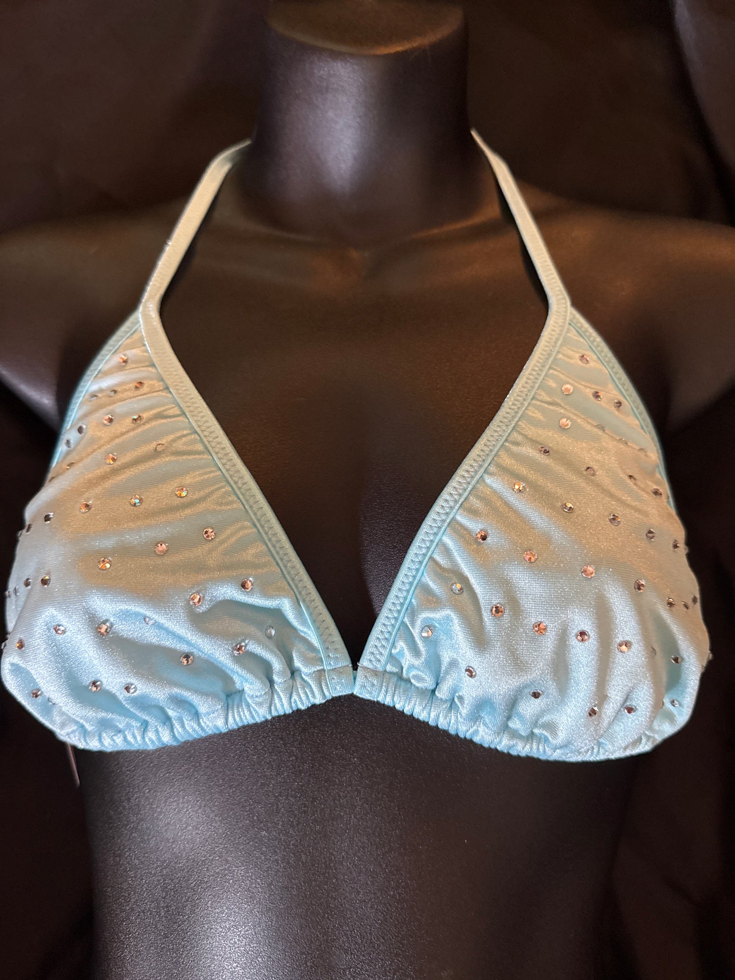 XL Rhinestone Triangle Bikini Top