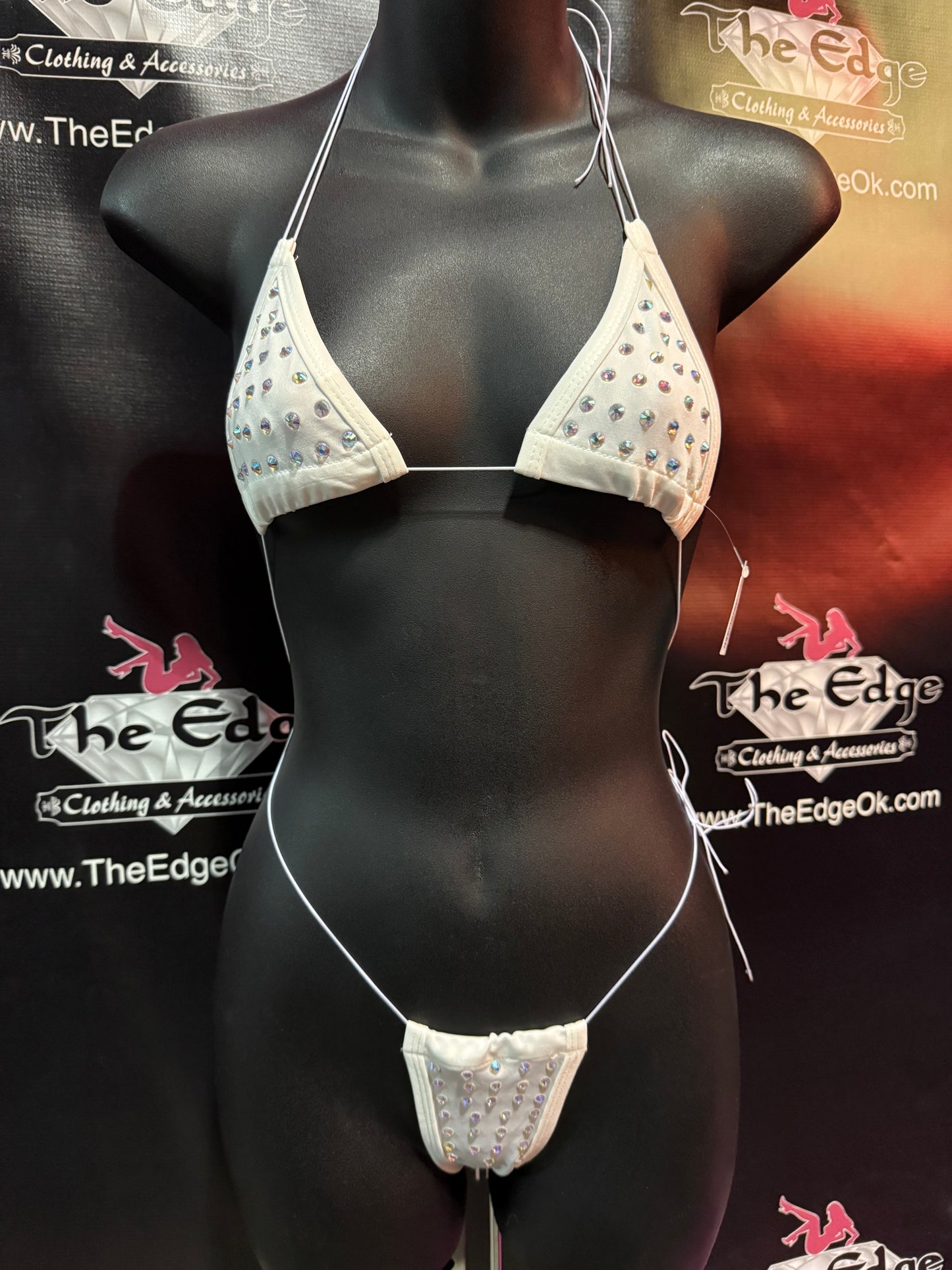 Rhinestone Thong Set