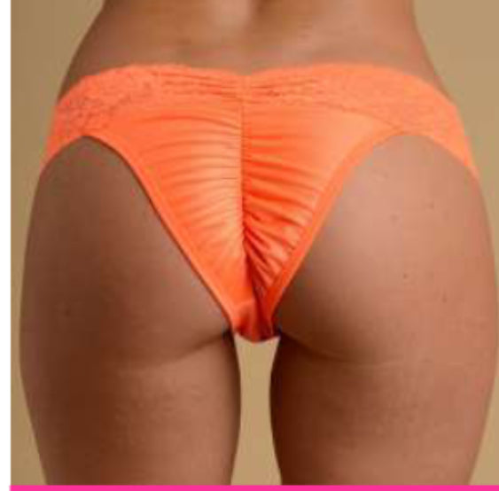 Lace Trim Scrunch Back Panty