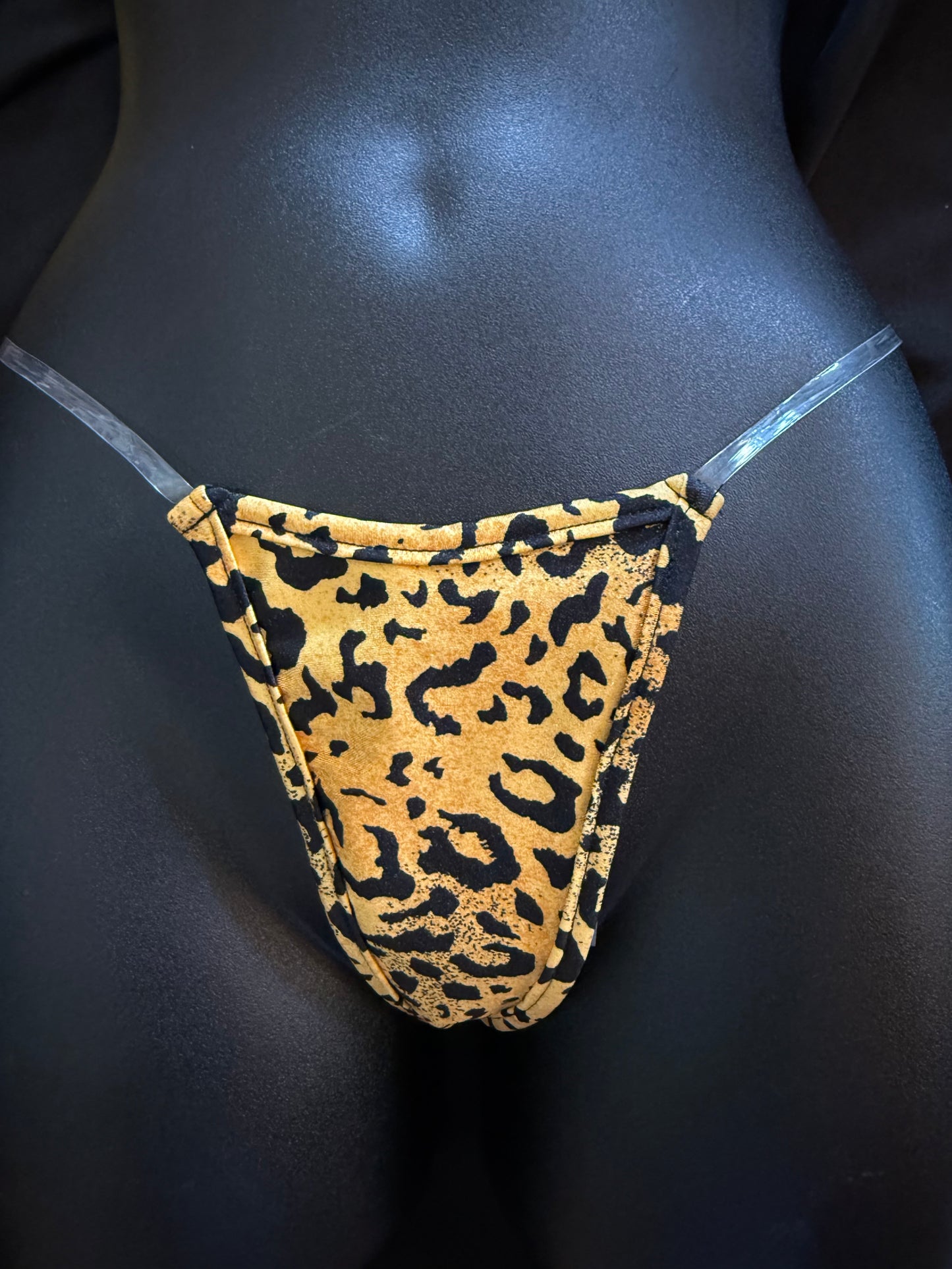 33/YC Clear Straps Y Back Thong