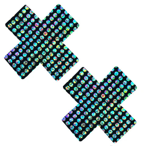 Disco Robot Holographic X Factor Nipple Cover Pasties