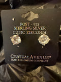 Round Premium Cubic Zirconia Stud Earrings
