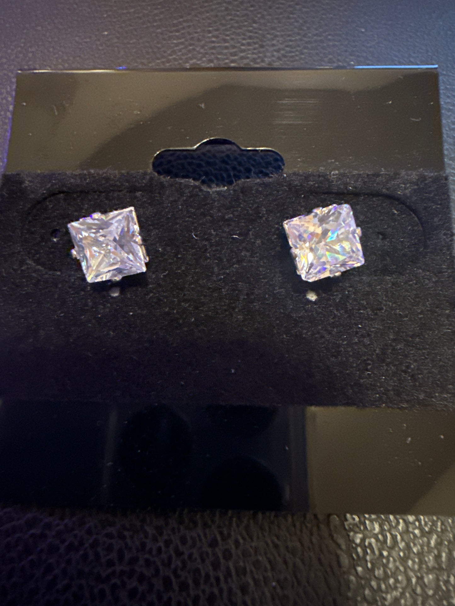 Stainless Steel Square Stud Earrings