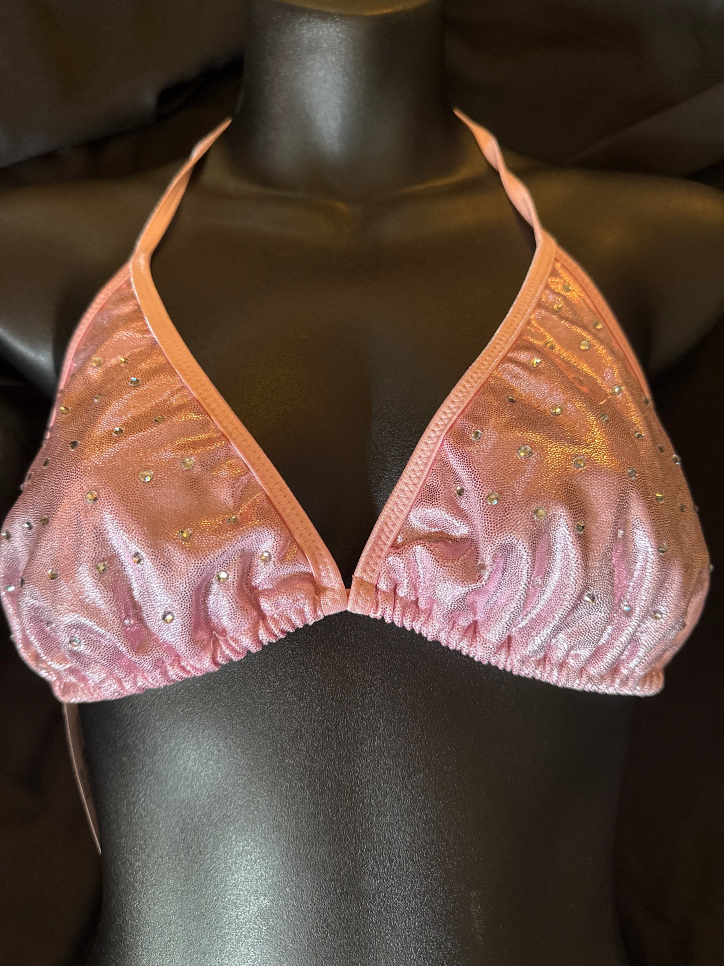 XL Rhinestone Triangle Bikini Top