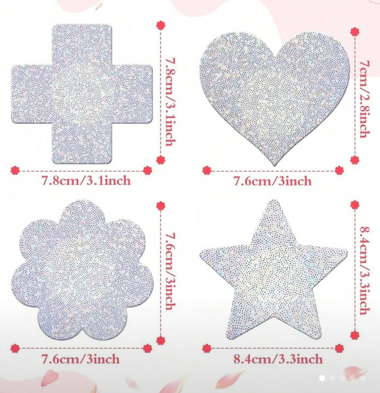 Silver Hologram Pasties