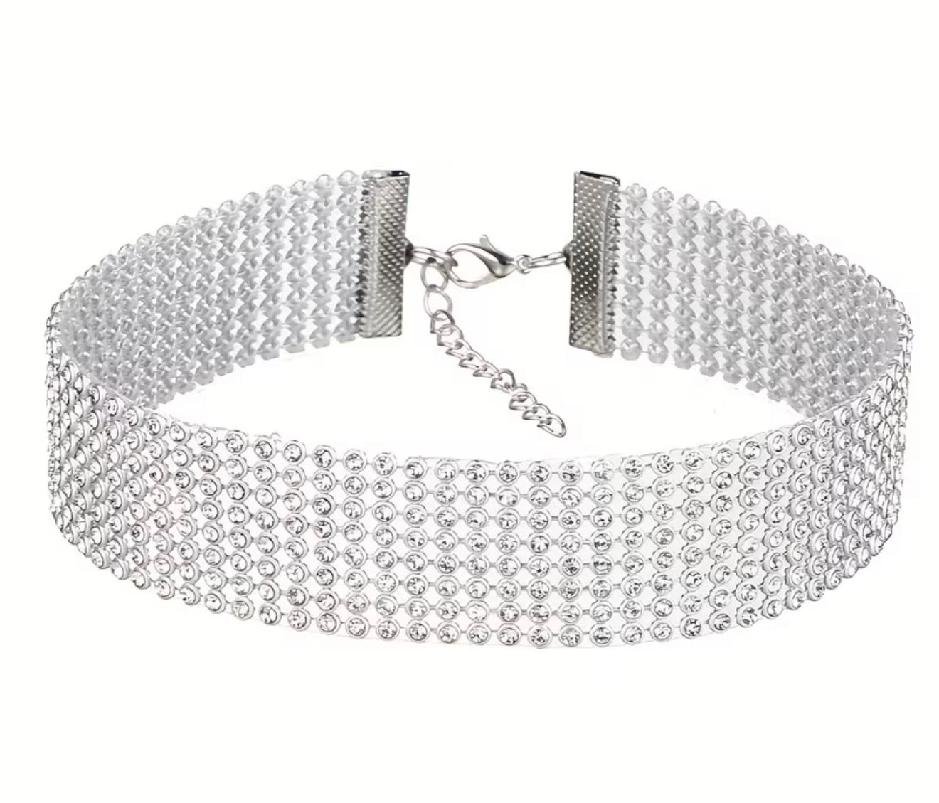 Ultra Thin Rhinestone Choker