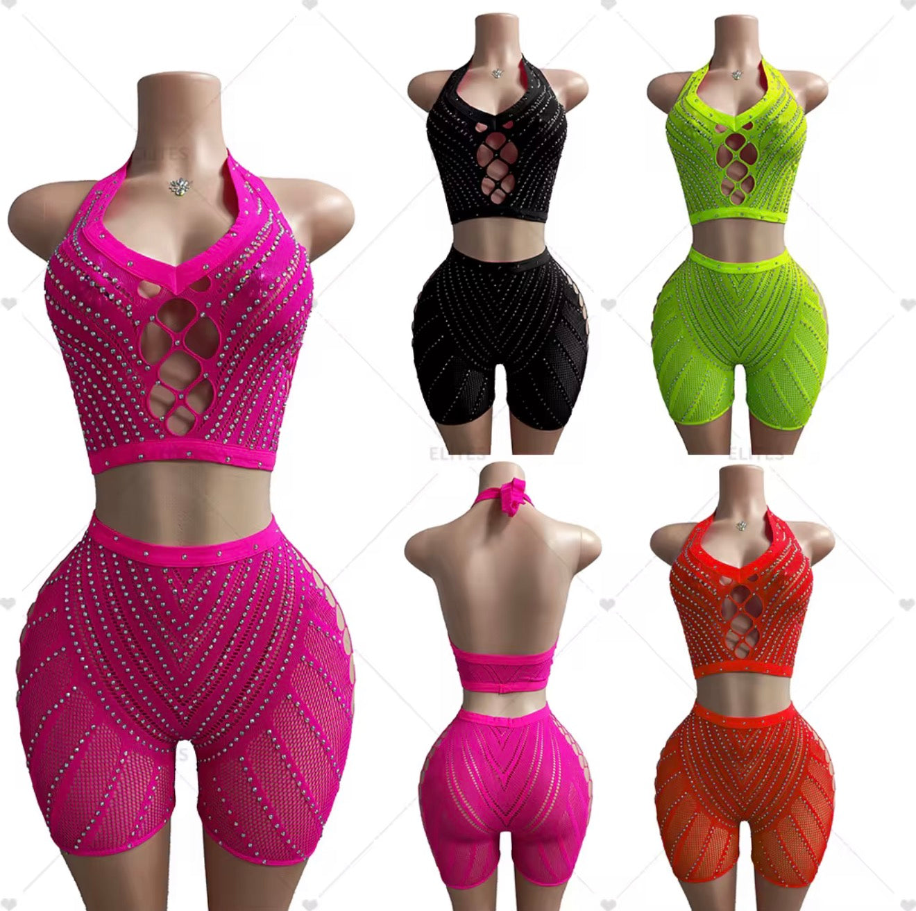 Iced Out Bike Short Set